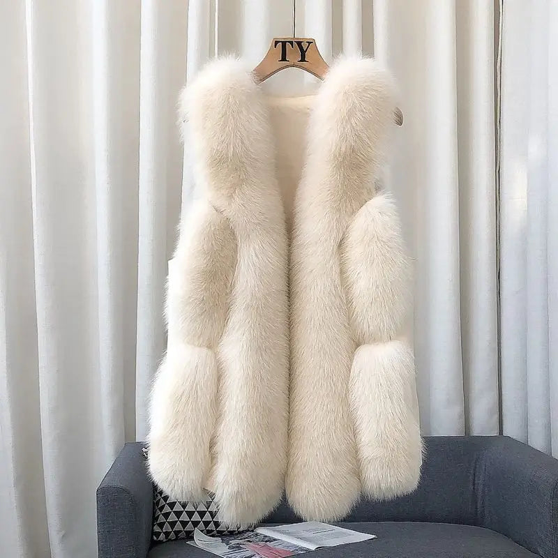 Emery Snowflake Fox fur Gilet