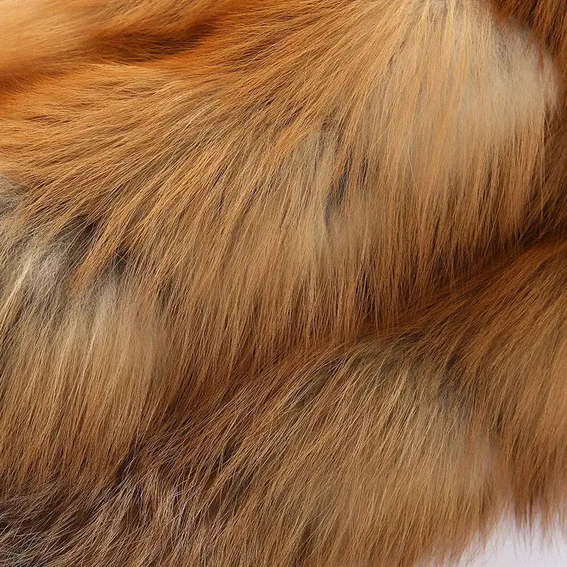 Victoria Red Fox Silver Fur Coat