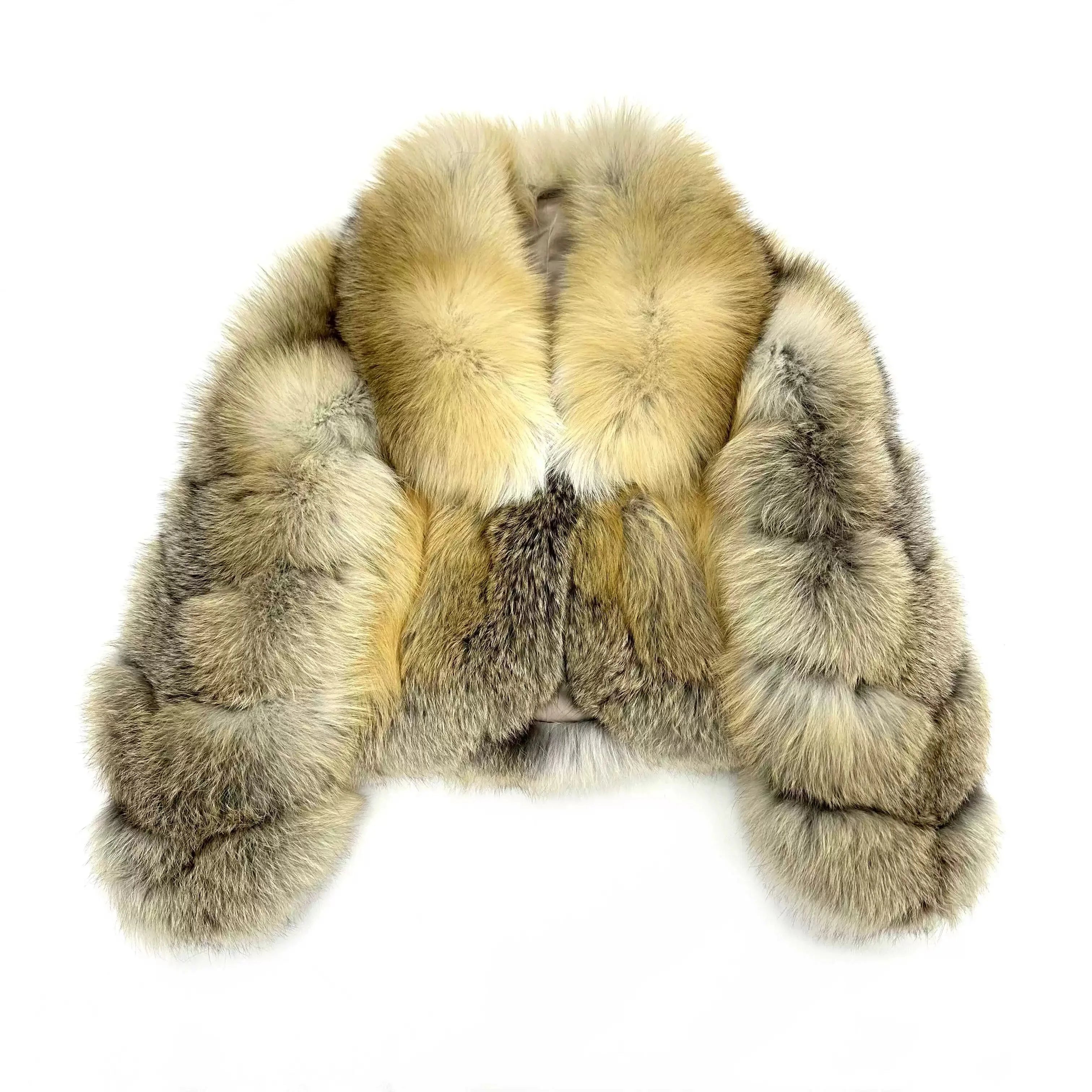 Erika Big Fluffy Fox Fur Coat