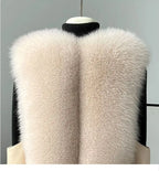 Elle Aspen Fox Fur Gilet