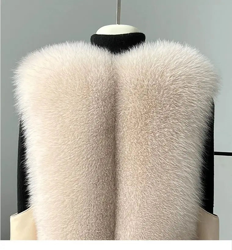 Elle Aspen Fox Fur Gilet