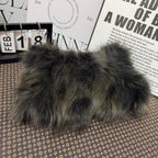Winter Fox Fur Bag Real Silver Fox Fur Shoulder Bag Elite