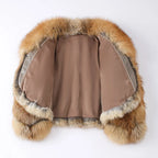 Victoria Red Fox Silver Fur Coat