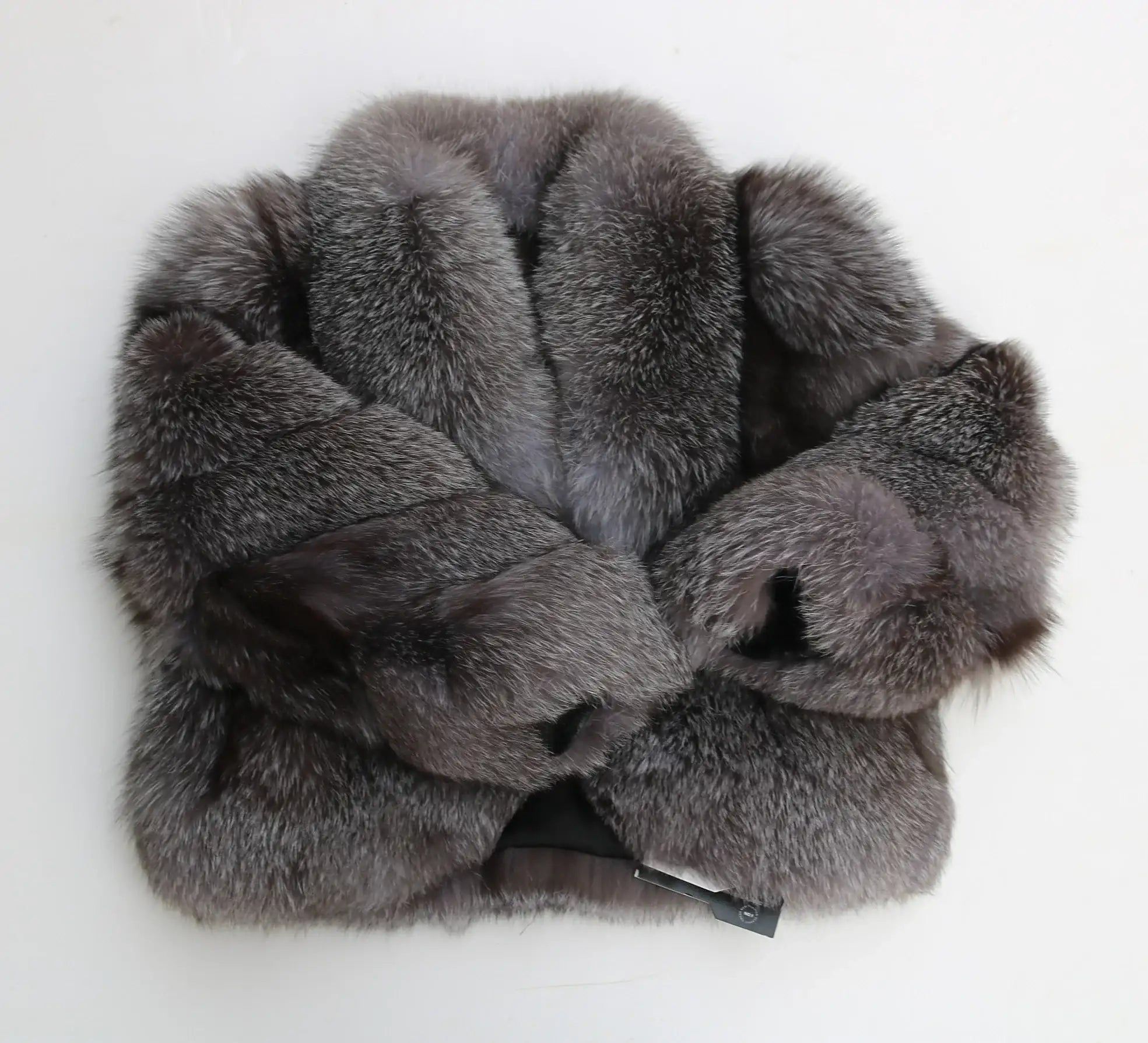 Erika Big Fluffy Fox Fur Coat