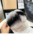 Rex rabbit fur Earmuffs