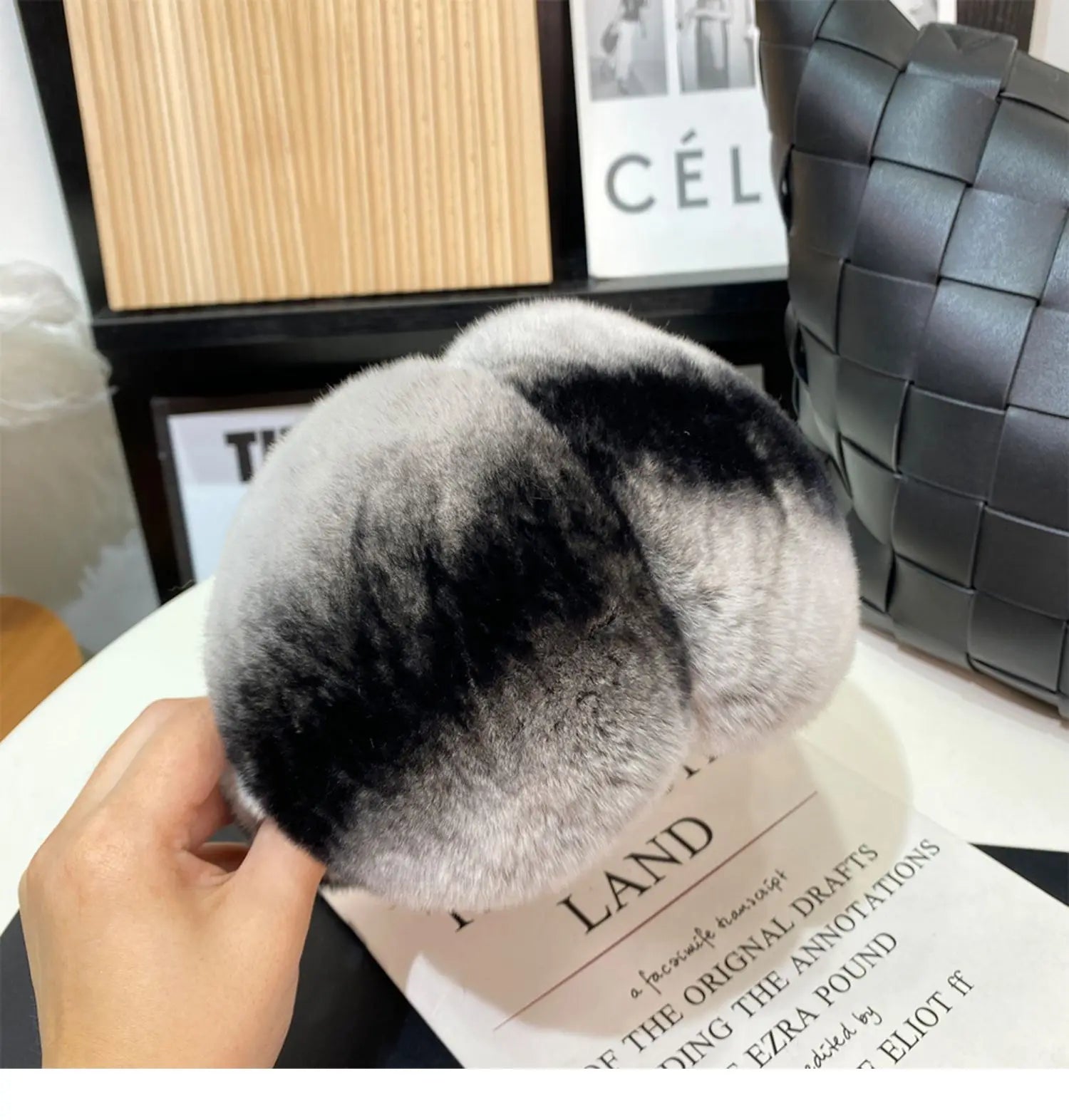 Rex rabbit fur Earmuffs