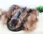 Fox Fur Crossbody Bag Designer Luxury Handbag Exclusive