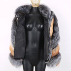Blair Fox Fur Coat with Collar