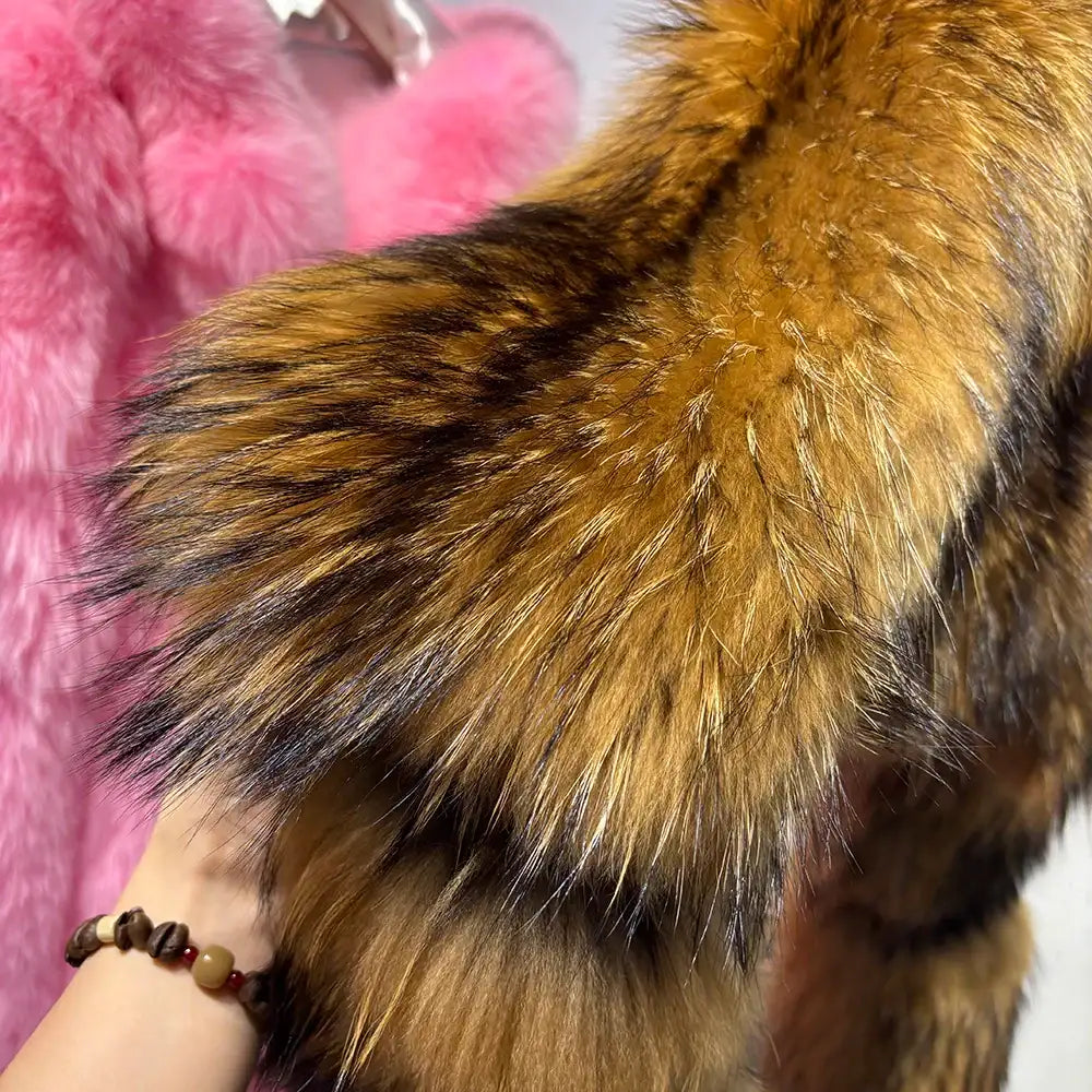 Serena Glow Cropped Fox Fur Coat