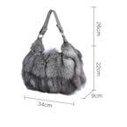 Luxury Fox Fur Handbag