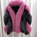 Blair Fox Fur Coat with Collar