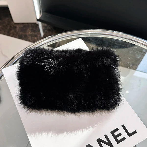 Rabbit Fur headband Knitted