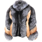 Blair Fox Fur Coat with Collar