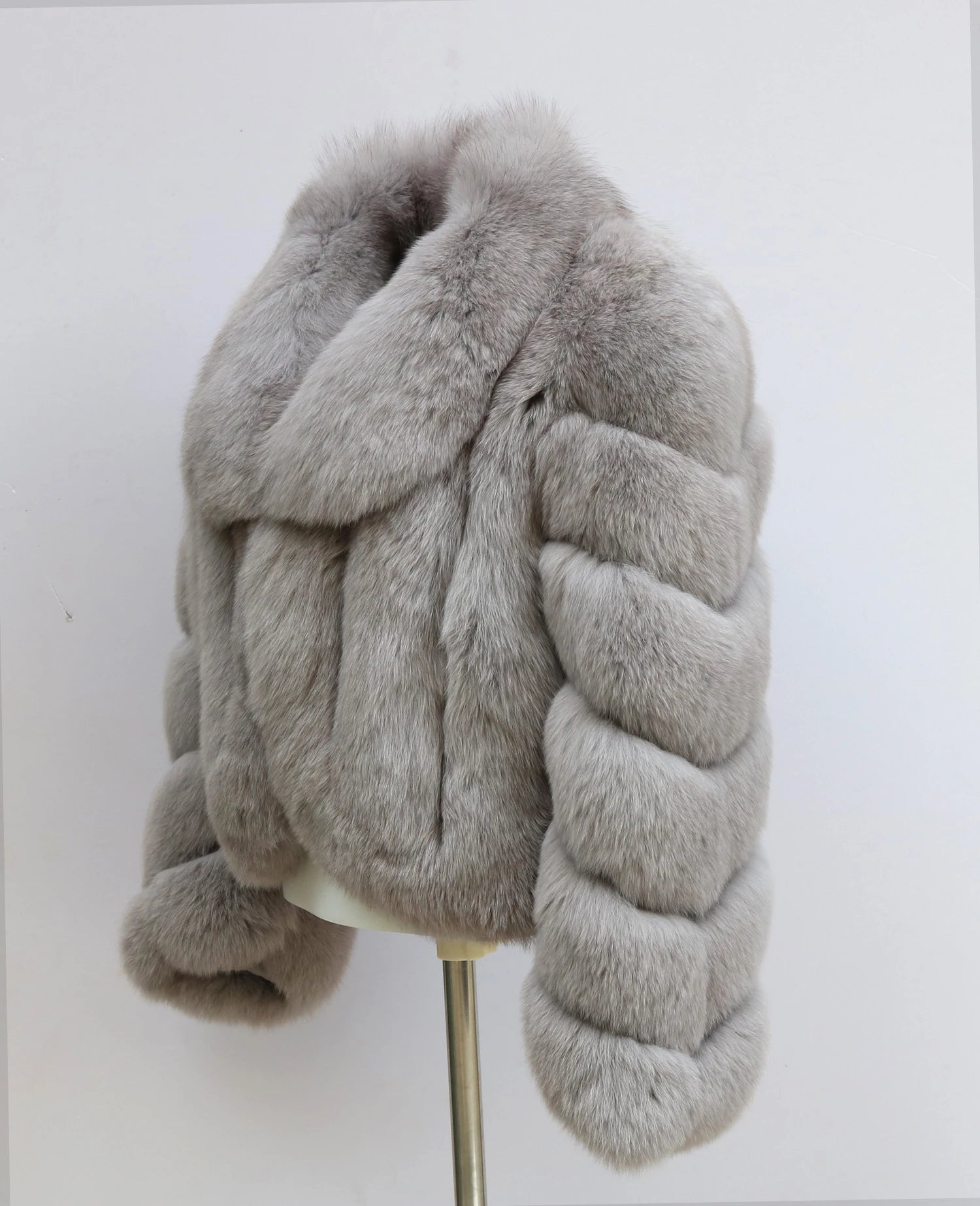 Erika Big Fluffy Fox Fur Coat