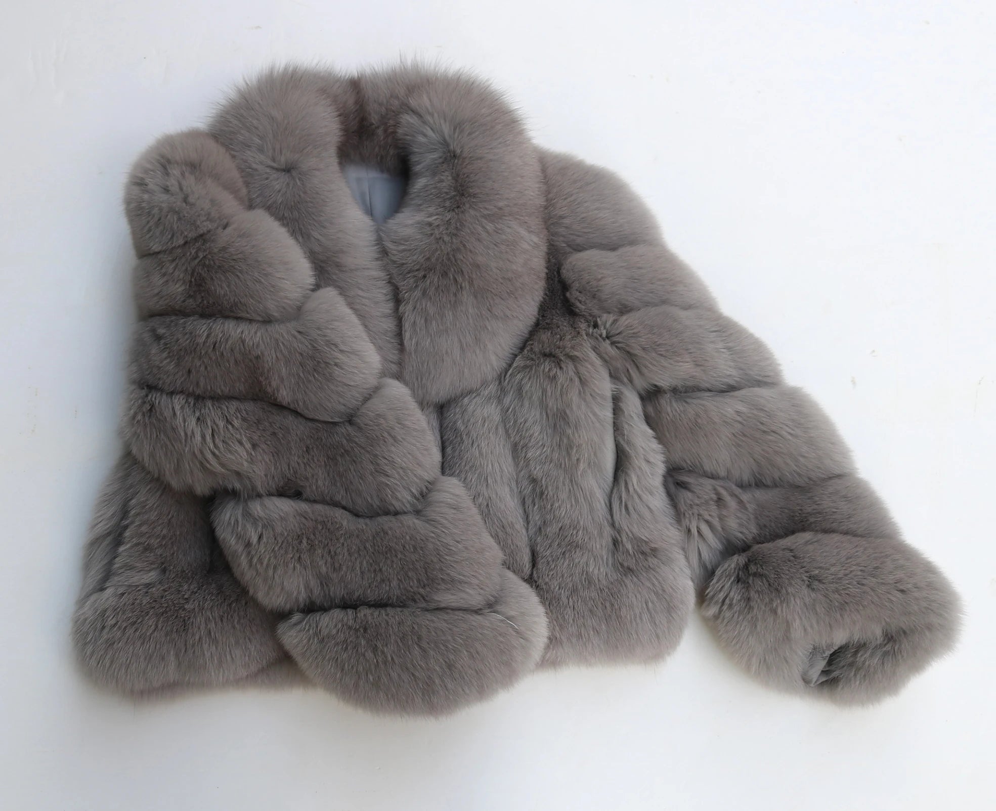 Erika Big Fluffy Fox Fur Coat