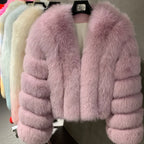 Blair Velvet Fox Fur Coat