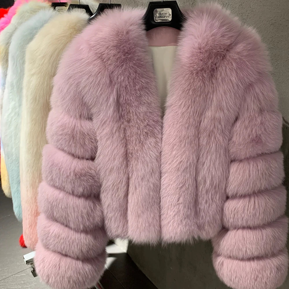 Blair Velvet Fox Fur Coat