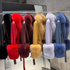 Jackie Vivienne Fox Fur Collar with Sheepskin Leather Coat