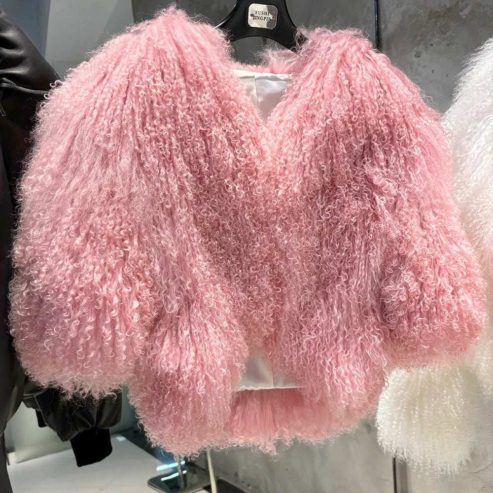 Alexa Glow Mongolia Fur Vest - La Vita Rosa