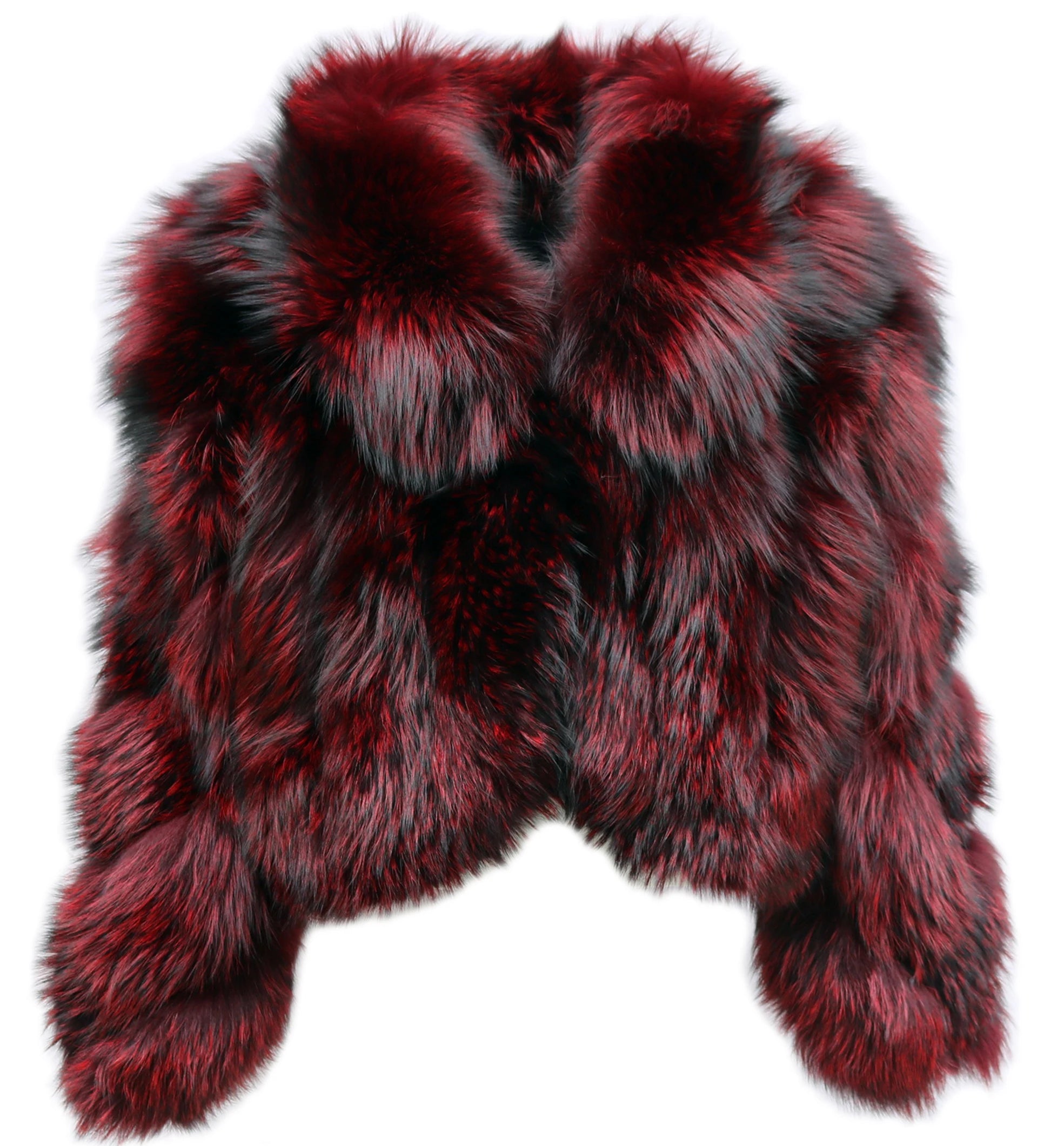 Erika Big Fluffy Fox Fur Coat