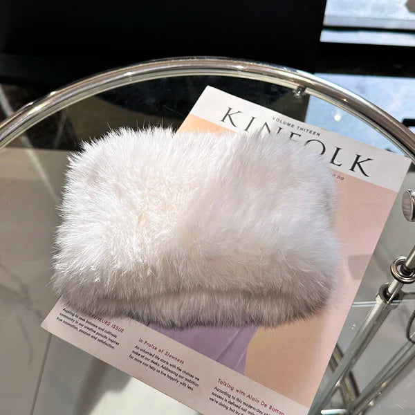 Rabbit Fur headband Knitted