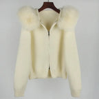 Luna Fur Collar Cardigan