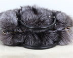 Real Fox Fur Tote Bag Designer Luxe Collection Exclusive