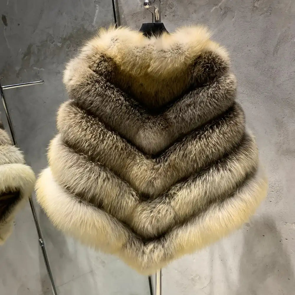 Grace Luxury Fur Poncho