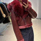 Nelly Shearling Coat With Hood