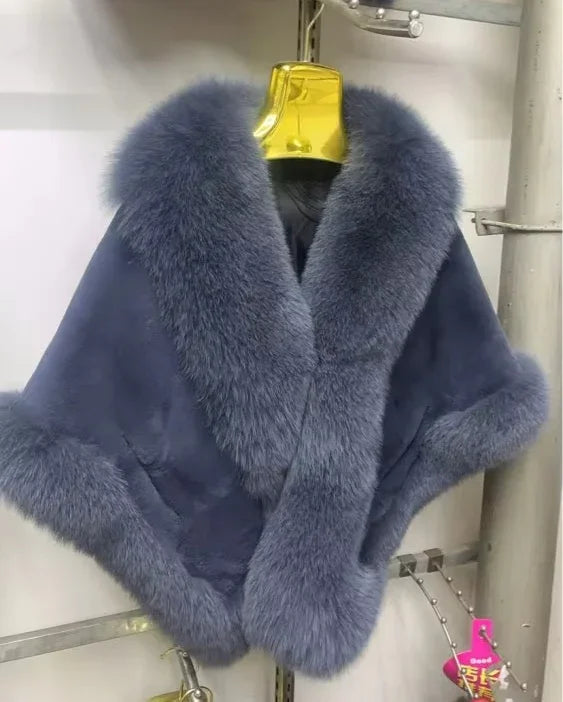 Luxurious Fur Poncho