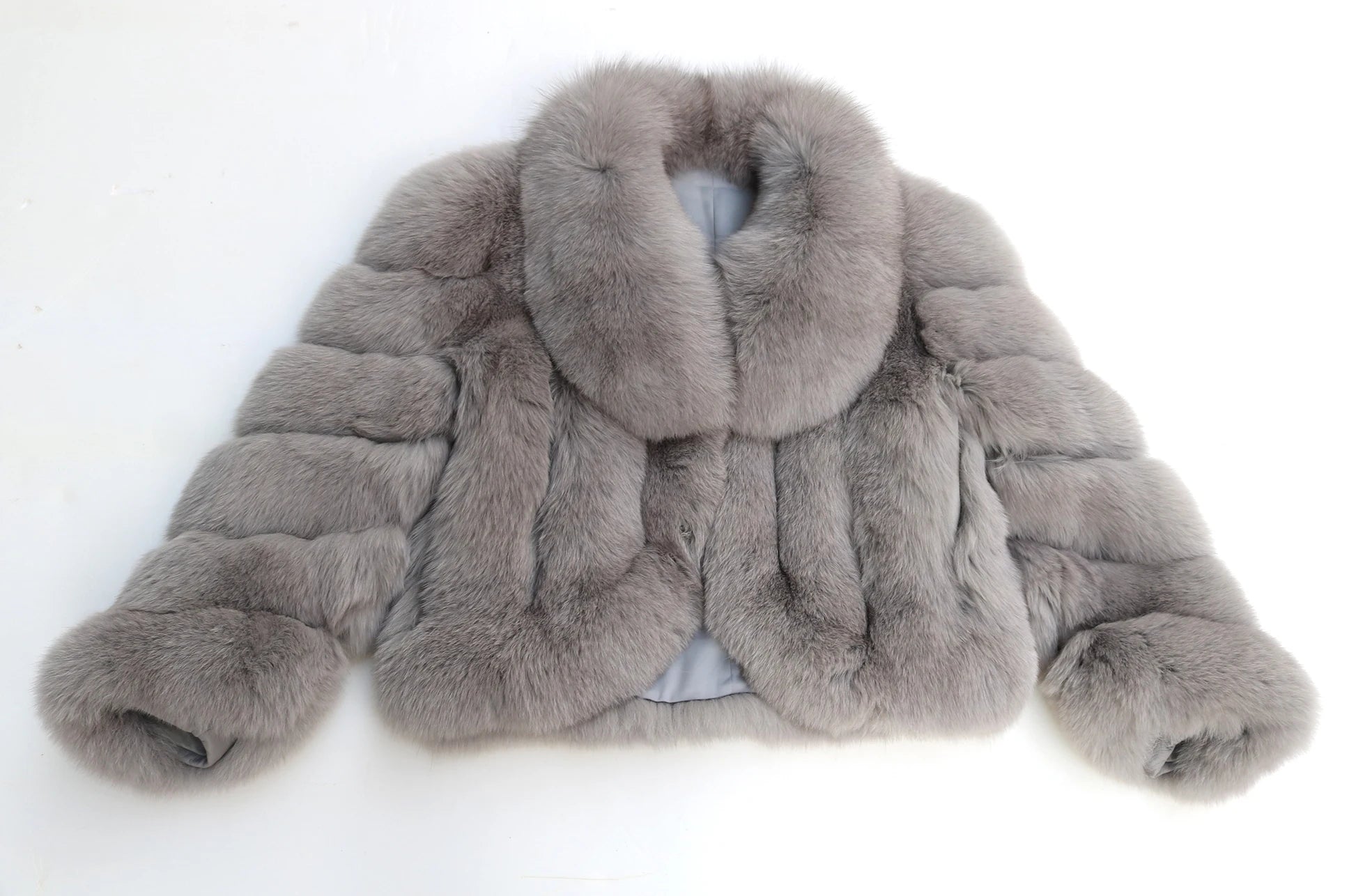 Erika Big Fluffy Fox Fur Coat