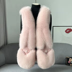 Elle Aspen Fox Fur Gilet