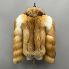 Victoria Red Fox Silver Fur Coat
