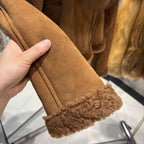 Nelly Shearling Coat With Hood