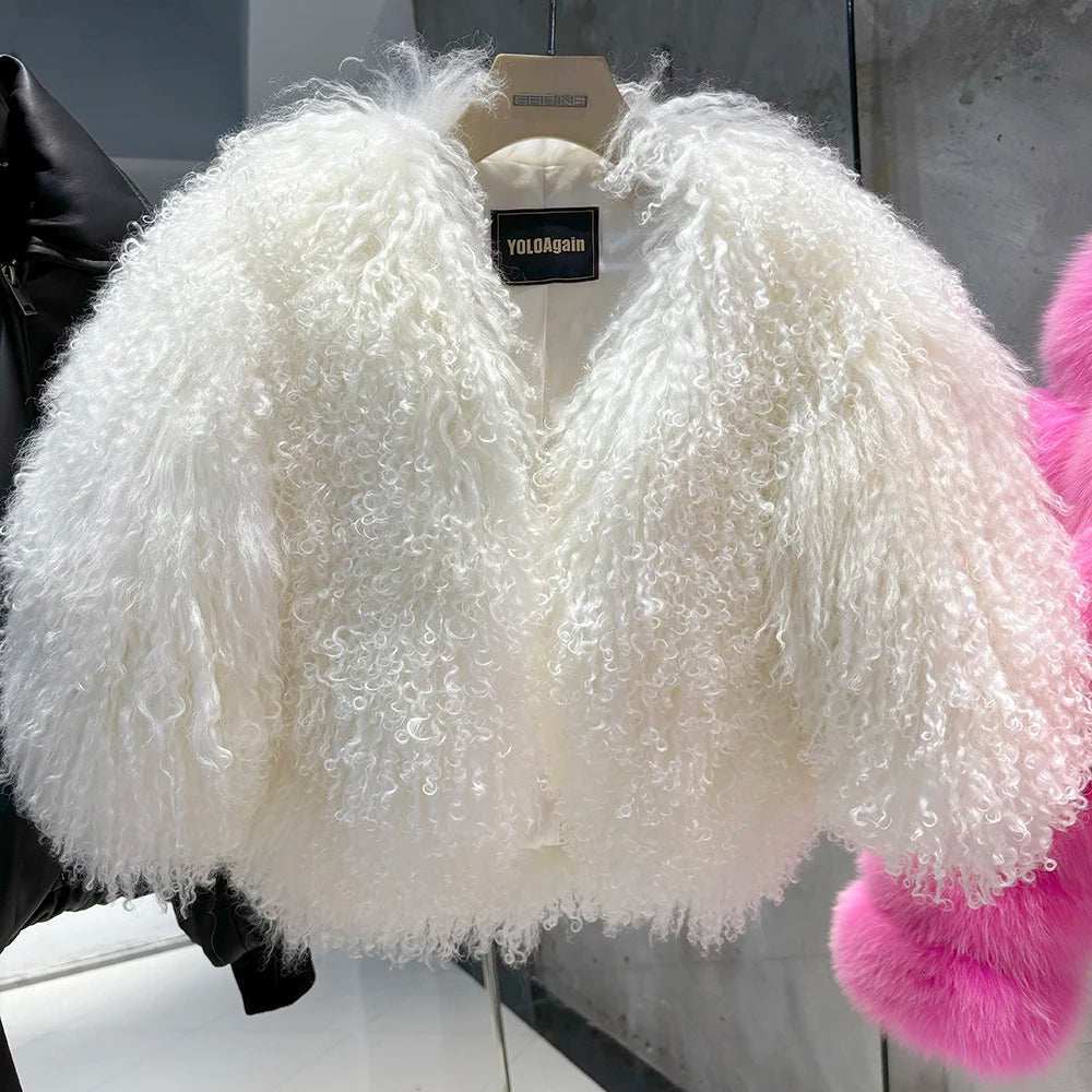 Alexa Glow Mongolia Fur Vest - La Vita Rosa