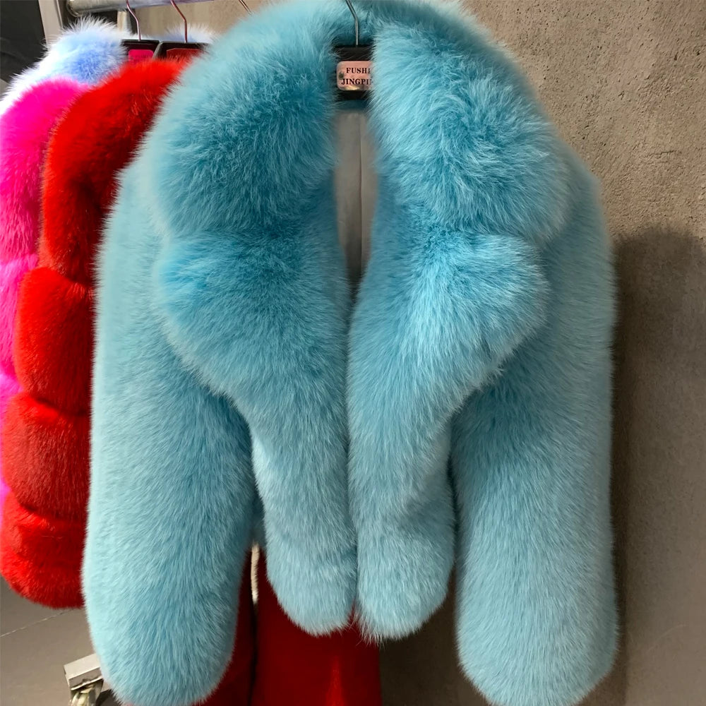 Carrie’s Velvet Fox Fur Coat