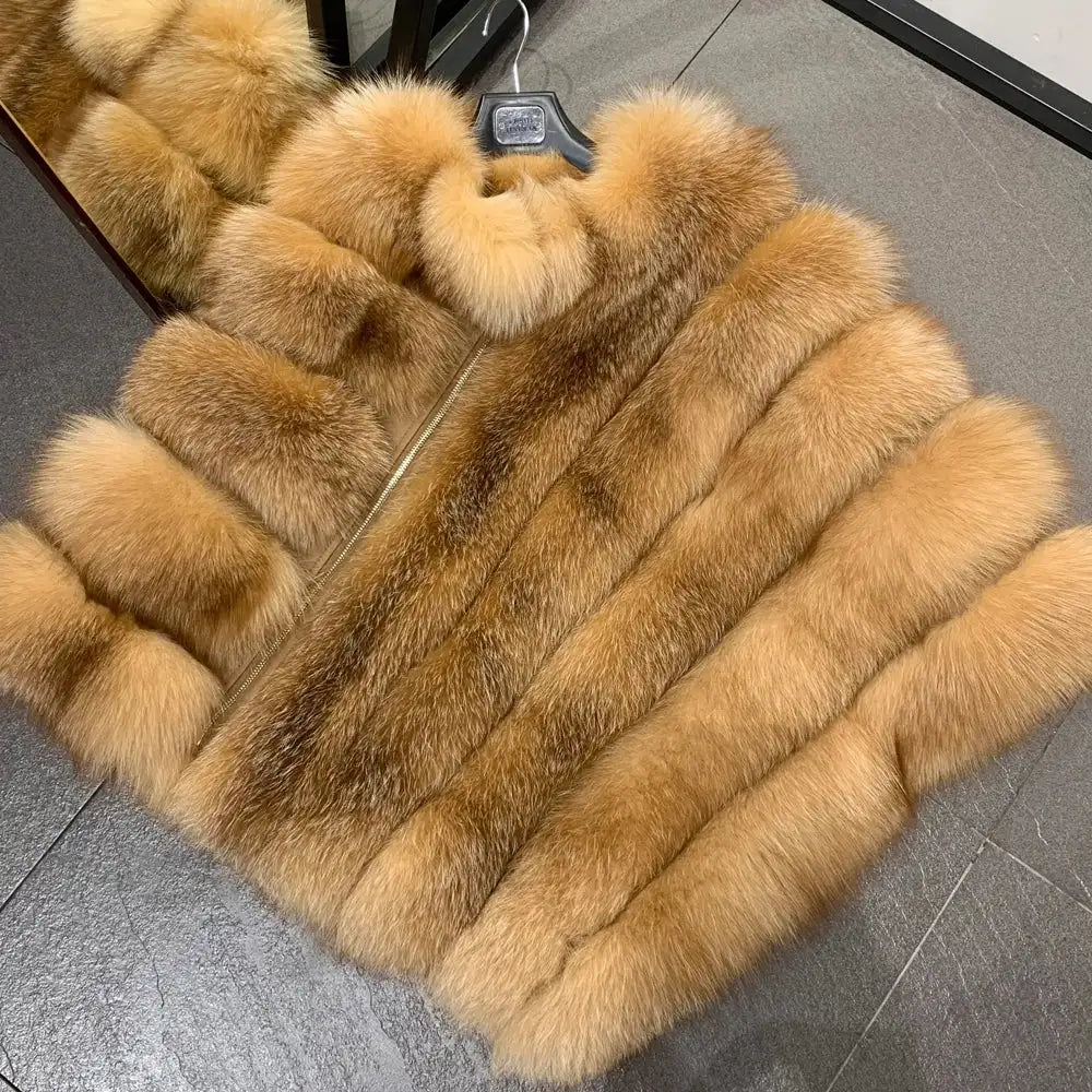 Lucy Magnificent Fox Fur Poncho