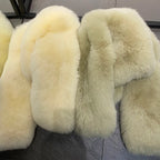 Violet Whisper Fox Fur Coat