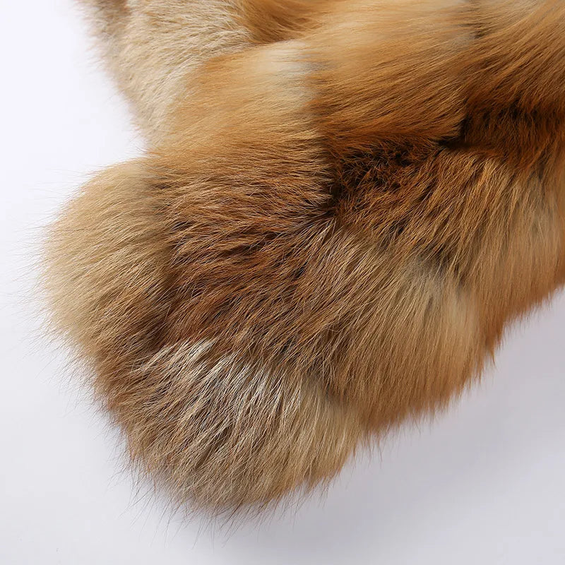 Victoria Red Fox Silver Fur Coat