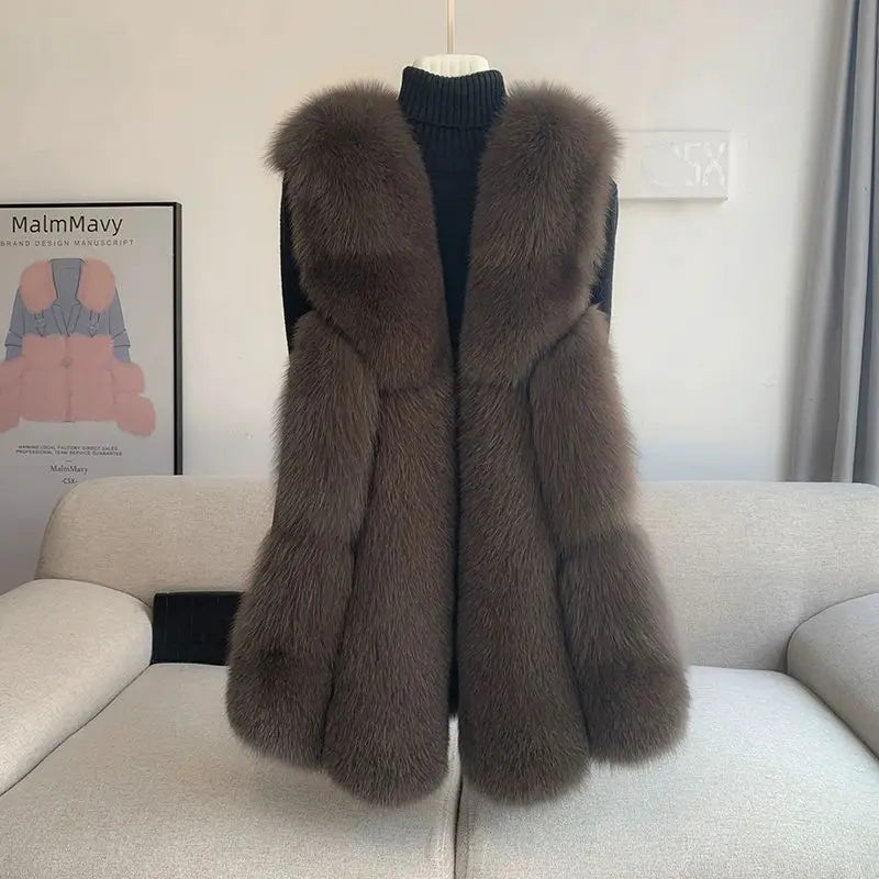 Emery Snowflake Fox fur Gilet