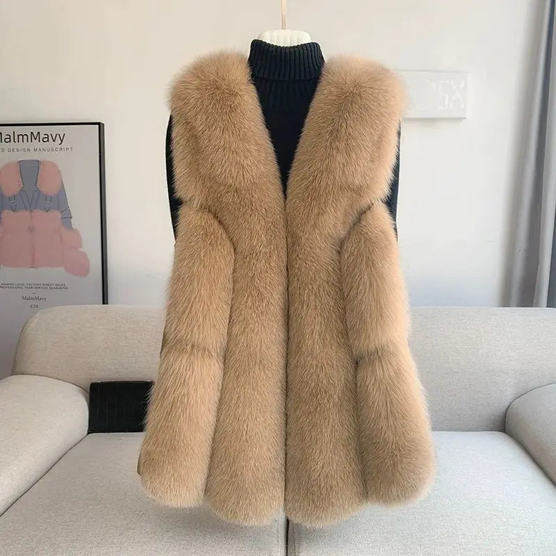 Emery Snowflake Fox fur Gilet