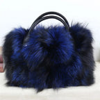 Fox Fur Tote Bag Luxury Collection Limited For Women