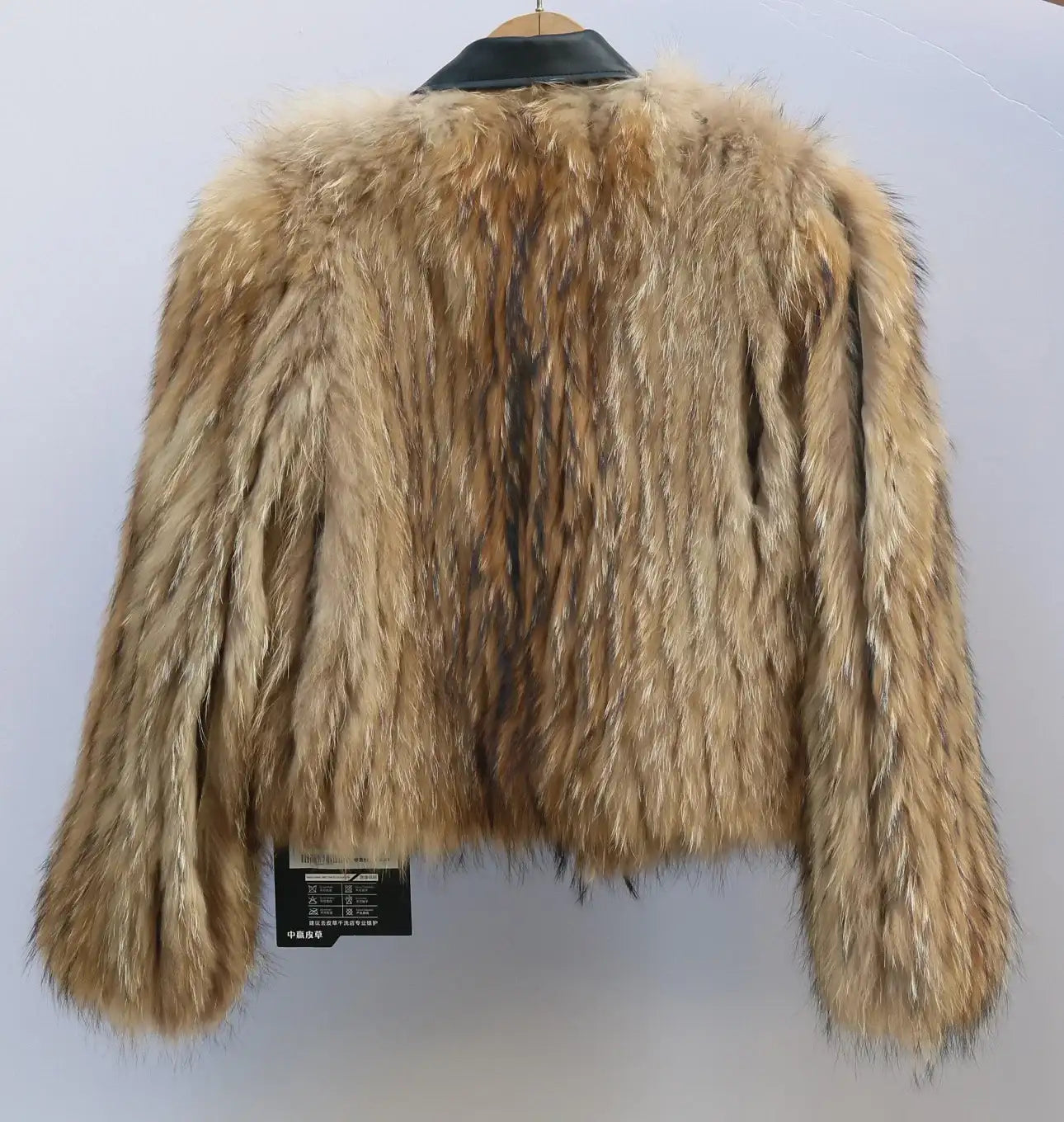 Quinn  Raccoon Fur and Genuine Leather Jacket