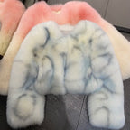 Violet Whisper Fox Fur Coat