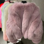 Blair Velvet Fox Fur Coat