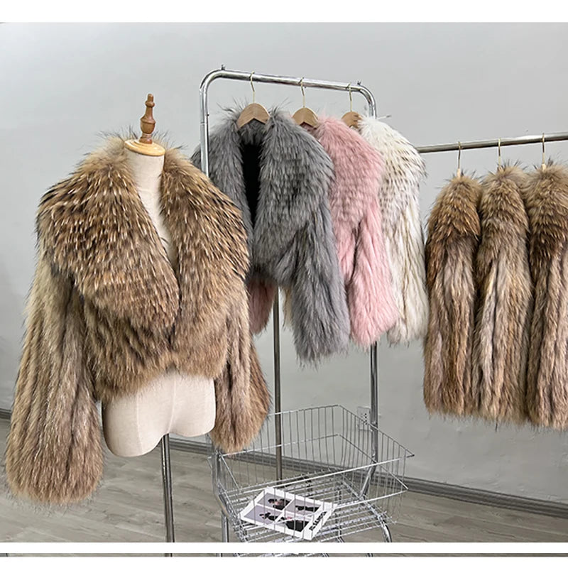 Daniela Raccoon Fur Coat