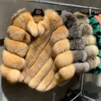 Lucy Magnificent Fox Fur Poncho