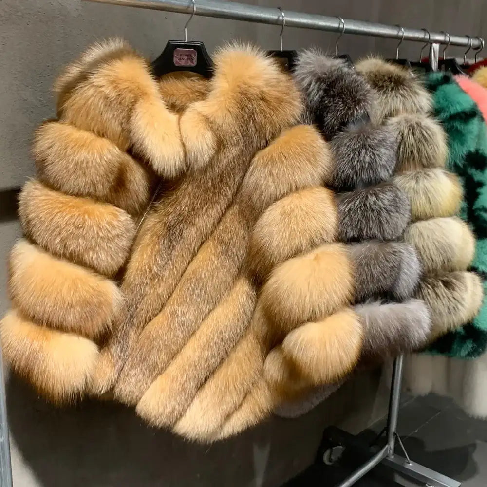 Lucy Magnificent Fox Fur Poncho