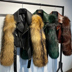 Regina Genuine Leather and Natural Fur Coat