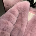 Blair Velvet Fox Fur Coat